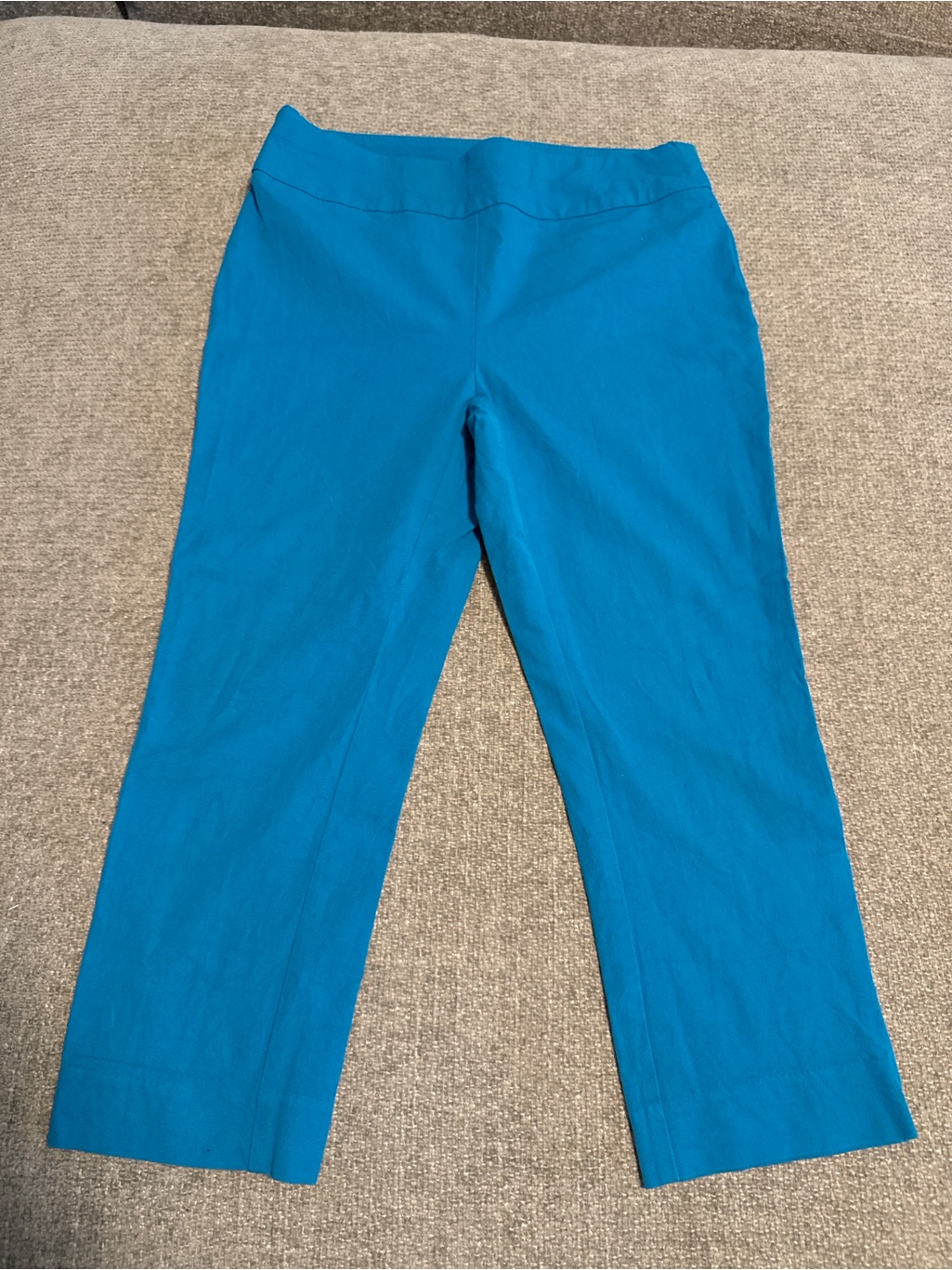 Chico’s So Slimming Turquoise Cropped Pants Size 0